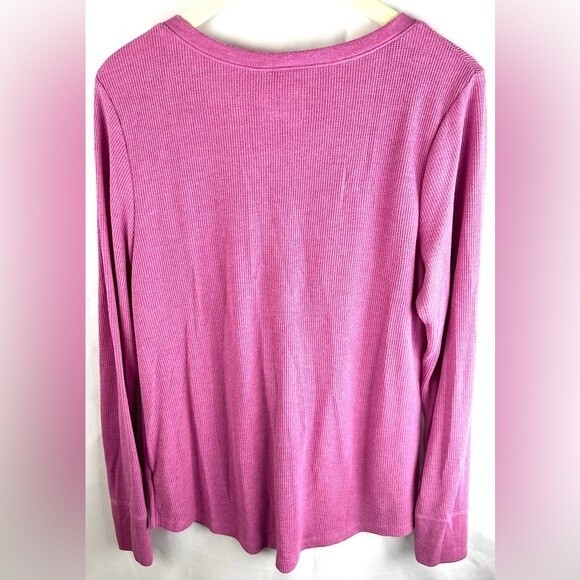 Time and Tru long sleeve ribbed knit, 3 buttons, size XXL (size 20), Lolita - Picture 3 of 9